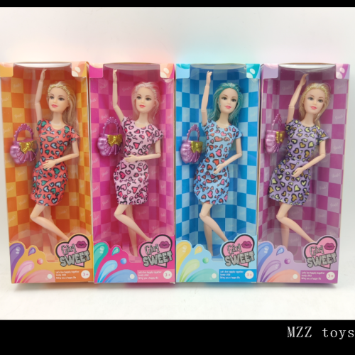 芭比娃娃套装女孩玩具芭比娃娃多关节盒装批发南美玩具娃娃