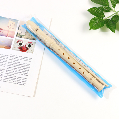 米色竖笛直笛笛子24厘米小乐器短笛箫成人自学玩具简单易学零基础