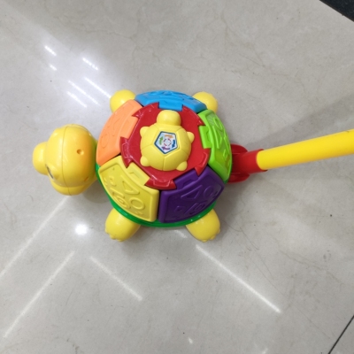 Hand Push Turtle Toy Toddler Toys Bell Sound Toy