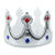 Golden King Crown Cloth Prince Headdress Happy Birthday Cake Decoration Props Children's Birthday Hat Crown