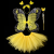 Butterfly wings with skirt Girls Butterfly Angel Wing Costume Set Stage Props luminous fairy wings