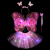 Light-Emitting Butterfly Wings Wholesale Butterfly Wings Set Double Layer Angel Wings Children's Suit Girl Performance