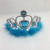 Crown Feather Headband Hair Accessories Baby Birthday Headdress Princess Rhinestone Crown Girl's Hairpin Headband