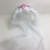 AliExpress Amazon Hot Selling Bride to Be White Feather Mesh Plastic Crown Wedding Crown