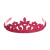 Fresh Children's Sweet Girl Cute Crown Hair Clasp Onion Pink Leather Hair Accessories Headband Clothing Accessories