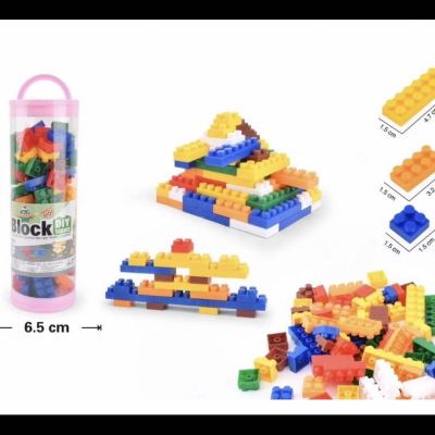 New Hot Sale round Barrel Boys and Girls Small Particles Puzzle Building Blocks Compatible with Lego Assembled Children Present