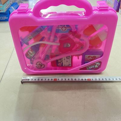 Children's Simulation Doctor Toy Set Portable Medicine Box Stethoscope Girl Play House Cross-Border Toys