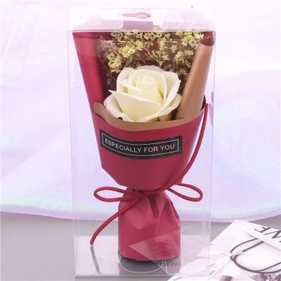 Artificial Rose Soap Bouquet Gift Box Birthday Gift Valentine's Day for Boyfriends and Girlfriends Fake Flower Soap Flower Qixi