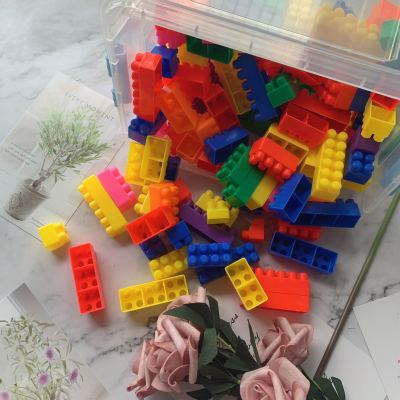 Assembled Educational Large Particle Small Baby Building Blocks Storage Box 3-6 Years Old Children's Toys