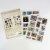 Hot Selling Retro Nostalgic Ins Stamp Stickers Diary Journal DIY Decoration Travel Stamps Phone Stickers 2 Pieces Set