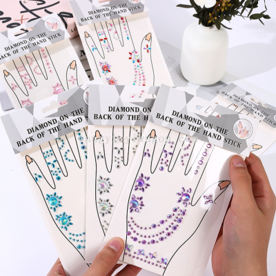 New Cross-Border Acrylic Disco Music Festival Ornament Stick-on Crystals Europe and America Creative Gem Diamond Sticker Hand Makeup Stick-on Crystals