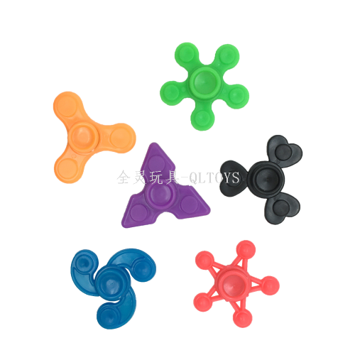 Cross-Border Hot Selling 4cm Fingertip Gyro for Decompression Plastic Mini Hand Spinner Egg Mixture Puzzle Pressure Relief Toy Factory
