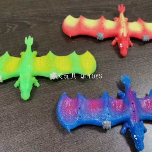 Cross-Border Decompression New Ring Pop Flying Dragon Slap Bracelet Children‘s Bracelet Silicone Animal Slap Bracelet Fun Bracelet