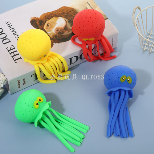 cross-border amazon swimming pool party water toys tpr marine octopus decompression toys water octopus octopus octopus octopus