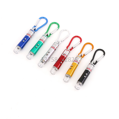 UV Fake Currency Detection Detector Fluorescent Agent Detection Pen Climbing Button Carabiner Infrared Laser Pen Gift Lighting Small Flashlight
