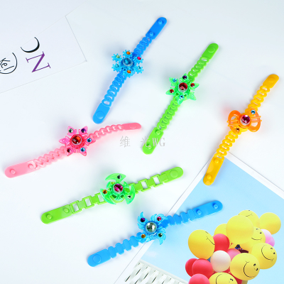 Children's Cartoon Luminous Watch Bracelet Rotating Gyro Led with Light Flash Bracelet Children's Toy Gift
