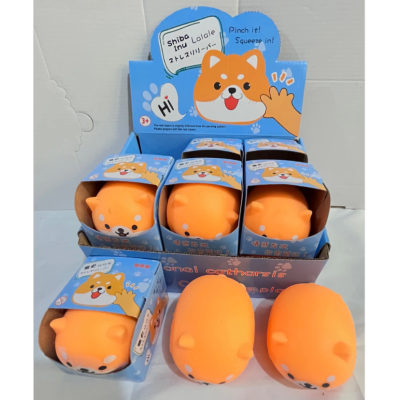 Cross-Border Hot Selling Flour Shiba Inu Squeezing Toy Novelty Toys Decompression Vent Decompression Toy Wholesale Stall