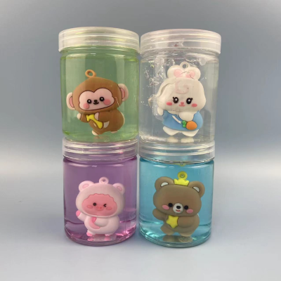 Novelty Toys 4 Monkey and Rabbit Crystal Mud Colored Clay Slim Toys in Stock Direct Selling Wholesale Children