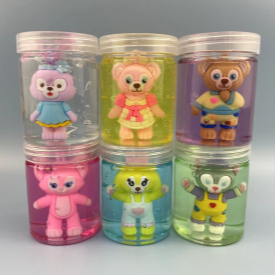 Novelty Toys 6 Small Animals Crystal Mud Colored Clay Slim Toys in Stock Direct Selling Wholesale Children