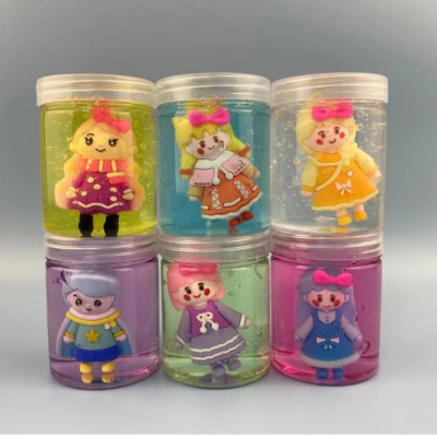 Novelty Toys 6 Girls Crystal Mud Colored Clay Slim Toys in Stock Direct Selling Wholesale Children DIY Toys