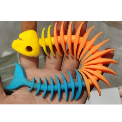 Cross-Border Hot Selling Triangle Fishbone Decompression Toy Vent Ball Decompression Children's Toys TPR New Exotic Toys
