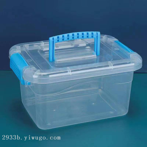 medium transparent storage box. children‘s toy storage box