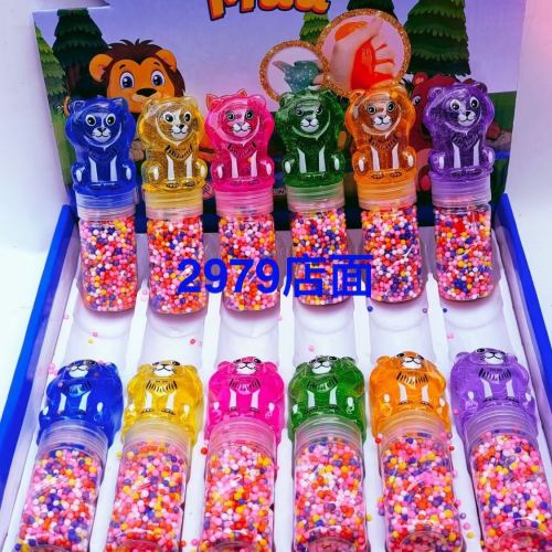 novelty toys stall children‘s toys lion colored mud crystal mud plasticine slim stress relief toys