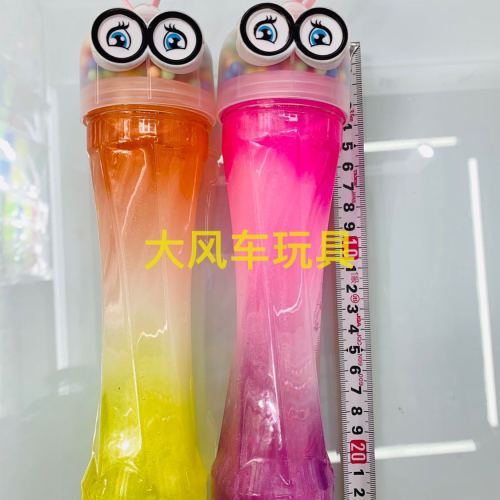 large waist two-color pearlescent crystal mud slim foam crystal mud large bottle crystal mud decompression toy