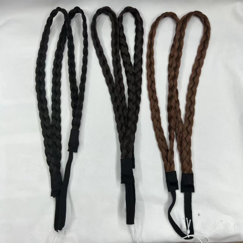 bohemian double strand twist braid headband wig braid headband double yer hair rope estic hair band hair accessories
