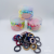 50 Cans Towel Ring Small Rubber Band Children's Hair Ring Hair Rope Candy Series