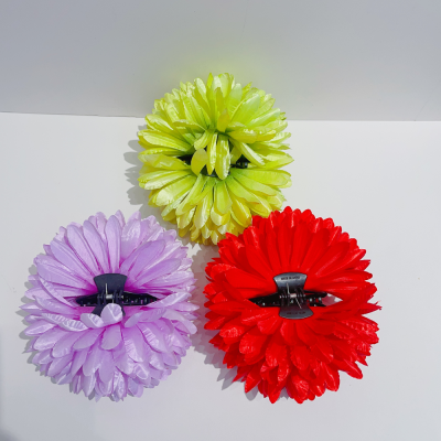 Yingmin Accessory Straight Grip Exaggerated Large Flower Back Head Updo Artificial Flower Oversized Hair Accessories