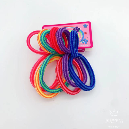 Size Double Combination Towel Ring High Elastic Rubber Band Hair Rope 6 Big 6 Small