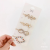 Alloy Hairpin with Brick Belt Pearls Strap Painting Color Bang Side Clip Head Clip