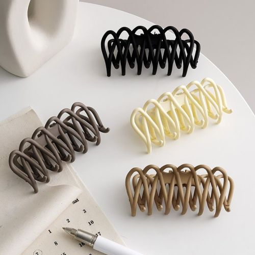 Korean Frosted Fence Keel Grip wave Gripper Fashion Ins Back Head Plate Hairpin Internet Celebrity Hairpin Wholesale
