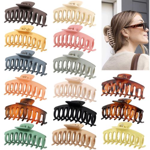 [11cm keel gripper] amazon cross-border hot sale frosted ps plastic hair claw clip factory direct sales
