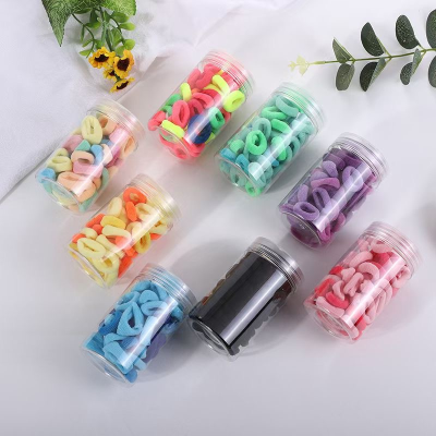 Barrel Simple Hair Ring Black Towel Ring Highly Elastic Rubber Band Children Small Hair Tie Women Hair Accessory for Ponytail Wholesale