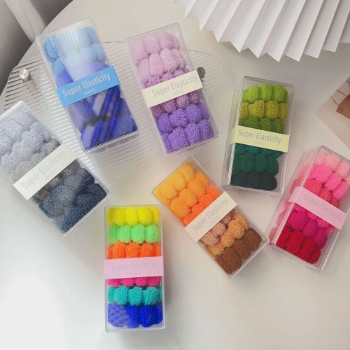 thickened head rope female ball head hair ring high elastic durable seamless rubber band tie hair high ponytail headwear hair rope