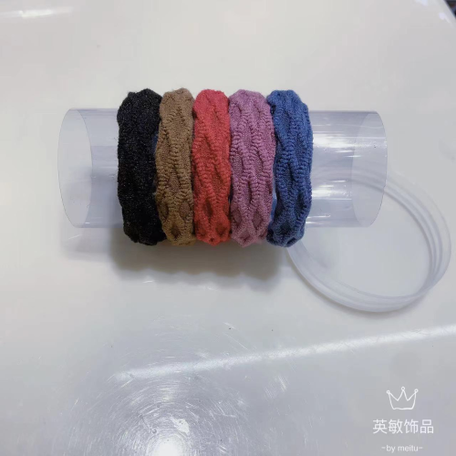 Jacquard Hair Ring Towel Ring Bold High Elastic Seamless Creative Headband