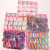 Foreign Trade Cross-Border High Elasticity Towel Ring Seamless High Elasticity Card Bag Towel Ring 6 Pieces with Lines
