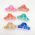 New Printed Hollow Flower-Shaped Colorful Grip Featured Shark Clip Back Head Clip 9cm