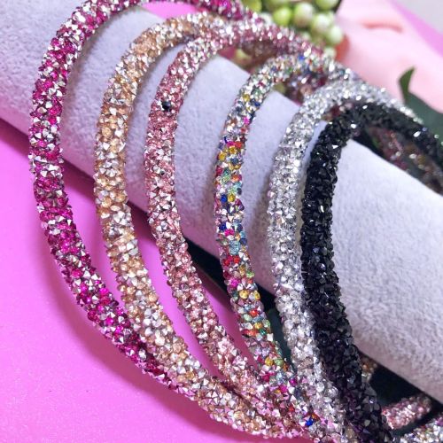 Crystal Diamond in the Debris Headband European and American Style Fashion Retro Hair Band U-Shaped Headband Hair Accessories Women