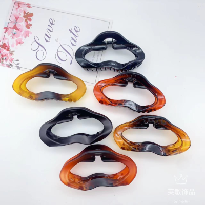 Grip Women's Summer Clip Frosted Style and Glossy Mixed Headdress Top Clip Barrettes Everyday Joker Cloud Style Grip
