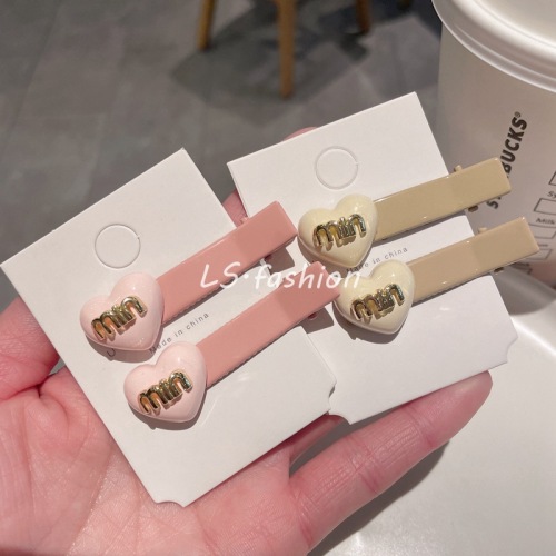 simple love small hairpin letter bangs clip small hairpin forehead broken hair clip edge clip net red duckbill clip hair accessories