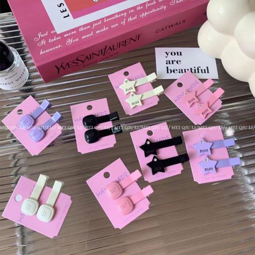 beautiful autumn online celebrity girl star duckbill clip hair accessories niche design sweet cool hot girl five-pointed star