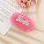 South Korea Autumn and Winter New Atmosphere Barbie Hairy Hair Clips Rhinestone Letters BB Clip Dopamine Hair Bang Side Clip Female
