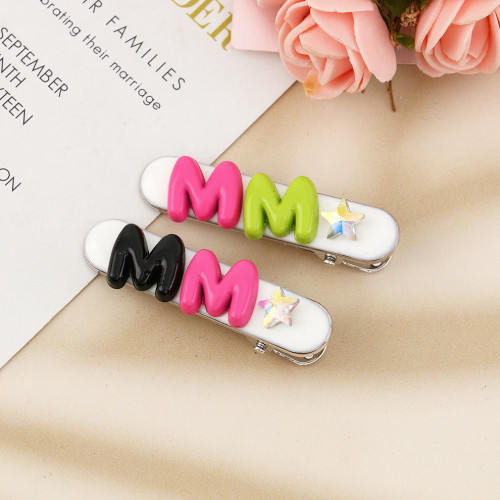 Candy Color Color Alloy Seamless Barrettes Side Clip Color Matching Side Hairpin Temperament Wild Girlish Style Bang Clip