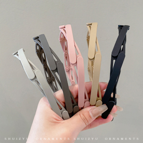 foldable retractable headband women‘s travel portable with face wash short hair headband high skull top retro hair clip headdress spring and summer