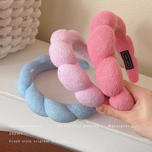 candy color cloud headband women‘s new high skull top hair bundle high sense all-match hair band elegant hair pin headband