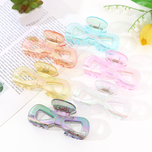 fresh bright dopamine japanese and korean style cute sweet pastoral style hair accessories translucent color grip female wholesale