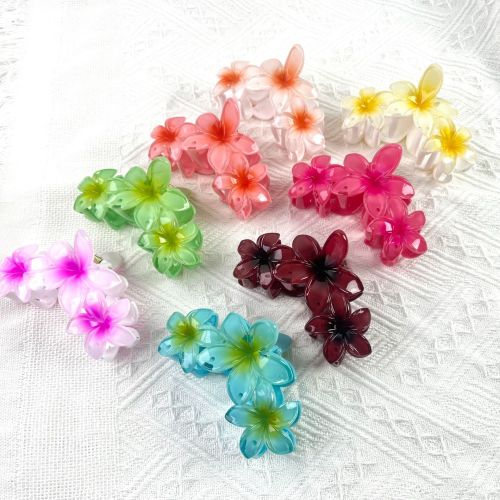 cross-border hot fashion flower claw clip back head updo hair claw summer shark clip clip hairware hair accessories wholesale